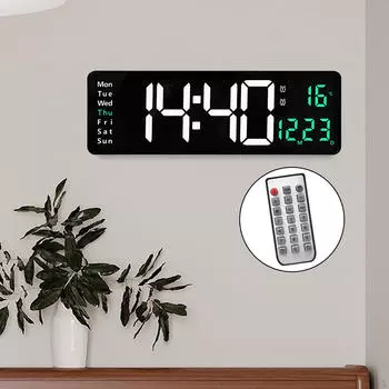 15-дюймовый двухцветный USB-дисплей с пультом дистанционного управления Gym Week зелёный