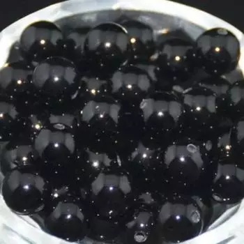 15-дюймовый натуральный черный агат драгоценный камень гладкий круглый свободный шарик для изготовления ювелирных изделий 4mm about 91Pcs