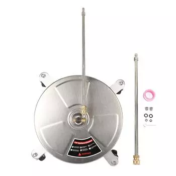 15-дюймовый очиститель высокого давления для поверхностей, профессиональный очиститель поверхностей 4000 фунтов на квадратный дюйм с 4 колесами 1/4 дюйма