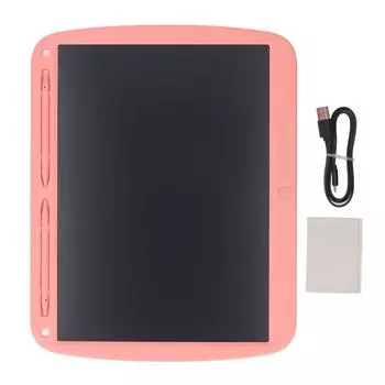 15-дюймовый ЖК-планшет для письма, перезаряжаемый через USB, красочная доска для рисования и письма для малышей