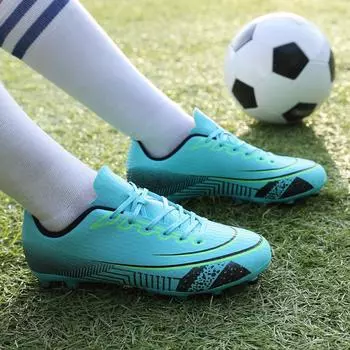 15 футбольных кроссовок мужские 2024 новые TF сломанные ногти AG длинные ногти молодежь начальная и средняя школа ученики детская тренировочная обувь 32