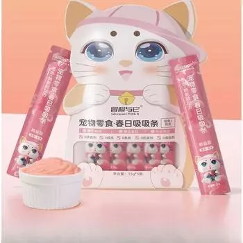 15 г*5 пакетиков Pet Snacks Рыбий жир Cat Strips Влажный корм для кошек Увлажняющие закуски для кошек Питание Лосось Жидкие закуски для кошек Pet Snacks beef chicken