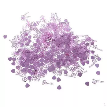 15 г металлик принцесса сердечки стол конфетти посыпает декор для вечеринки