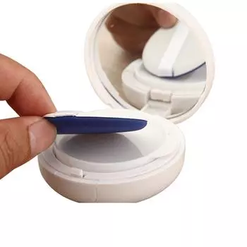 15 г пустая коробка с воздушной подушкой портативный косметический футляр для макияжа контейнер с пудрами спонжи зеркальный футляр для макияжа для BB крема белый