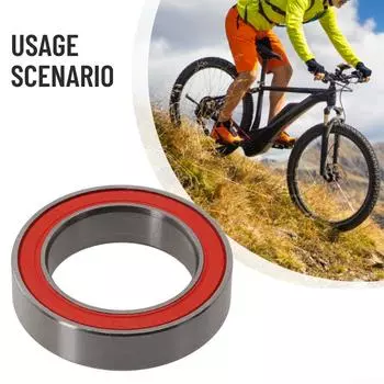 15 г велосипедный шарикоподшипник 20307-2RS черный + серебристый, сталь высокого качества