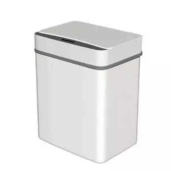 15 л Индукционное Автоматическое Бесконтактное Умное Инфракрасный Датчик Движения Мусорное Ведро Кухонное Ведро для Мусора Контейнеры для Мусора для Дома белый