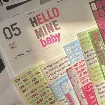 15 листов/комплект, шикарная наклейка с милыми цифрами и буквами для скрапбукинга, журнала для студентов, креативная модная наклейка для декора «сделай сам», наклейка для фотокарты