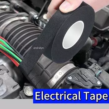 15 метров термостойкой огнестойкой клейкой ленты тканевой ленты для автомобильного жгута проводов защиты жгута проводов ширина 9/15/19/25 мм 9mm&15m