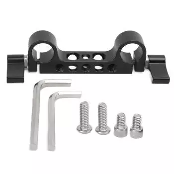 15-миллиметровый держатель зажима для стержня Railblock с резьбой 14 и 38 дюймов для плечевого крепления камеры 15 мм DSLR