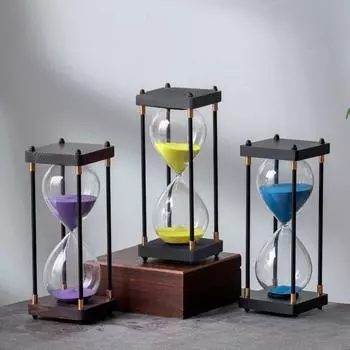 15 минут металлические ретро песочные часы деревянные ручная работа стеклянные песочные часы дети делают домашнее задание таймер креативные песочные часы домашний декор