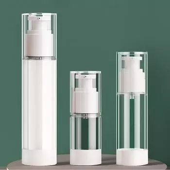 15 мл, 30 мл, 50 мл, безвоздушные вакуумные многоразовые бутылки, портативная пустая бутылка-распылитель для лосьона, дорожная бутылка, туалетно-косметический контейнер