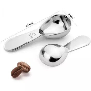 15 мл/30 мл кофейная ложка, мерные ложки из нержавеющей стали для кофе, кофейная ложка для молотого кофе, чая