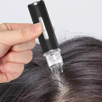 15 мл аппликатор для кожи головы портативный роликовый шарик дизайн массажер для кожи головы аппликатор эфирного масла для волос для дома чёрный