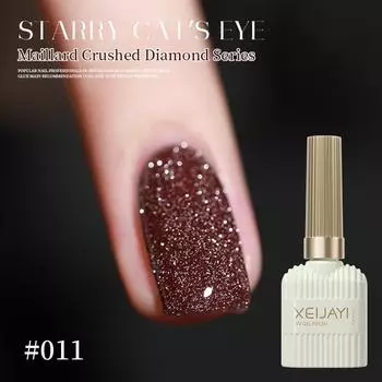 15 мл блестящий гель-лак для ногтей Diamond Sparkle, отверждаемый УФ-/светодиодным светом, голографический гель-лак с эффектом кристалла