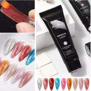 15 мл блестящий поли гель для наращивания ногтей клей желе лак для ногтей быстрое наращивание блестящий УФ гель для наращивания ногтей DIY нейл-арт