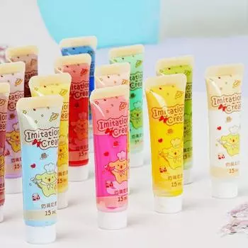 15 мл/бутылка, имитация крем-геля, поделки, поддельные взбитые сливки, глина для телефона, мобильного телефона as the picture