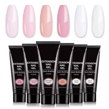 15 мл быстросохнущий клей для ногтей, сильная потребность в наращивании света, липкость, против растрескивания, клей для наращивания ногтей для фототерапии светло-розовый