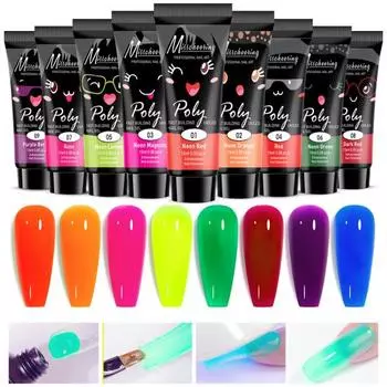 15 мл гель для наращивания ногтей без запаха, стойкий флуоресцентный, безопасные ингредиенты, не вызывающий раздражения гель для дизайна ногтей, блестящий гель для наращивания ногтей для салона красоты C