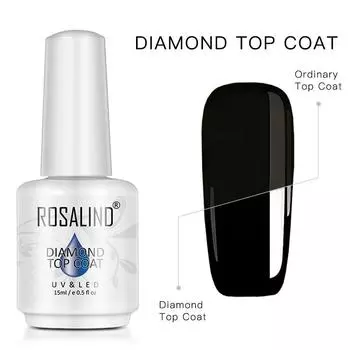 15 мл гель-лак для ногтей Diamond Matt Top Coat Гель-лак для ногтей