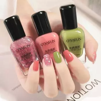 15 мл лака для ногтей без запекания, стойкий цвет, неотслаивающийся быстросохнущий лак для ногтей с блестками