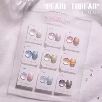 15 мл лака для ногтей, быстросохнущий, полуперманентный, не раздражающий корпус, нить, блестящий жемчужный гель 3