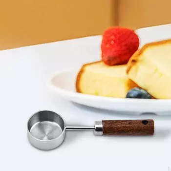 15 мл мерная ложка аксессуары прочная удобная ручка многофункциональная деревянная ручка анти серебряный