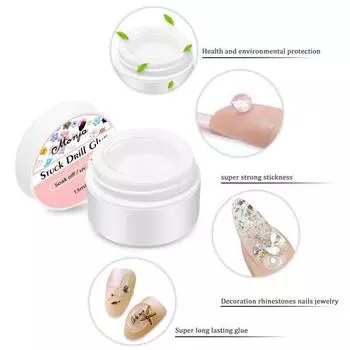 15 мл Полезные Прозрачные Инструменты Для Ухода За Ногтями Типсы Клей Стирать Бесплатно Принадлежности Для Наращивания