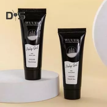 15 мл поли-клей для наращивания, зубная паста, гель, бумага для самостоятельного контроля длины, без поддержки, кристаллический гель, высокая вязкость, прочность, 8 доступных цветов, клей для ногтей A