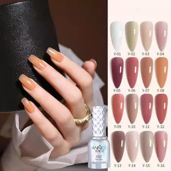 15 мл прозрачный розовый гель-лак для ногтей Nude Color Practical Soak Off UV Varnish 13
