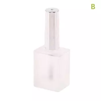 15 мл пустая матовая круглая бутылка для лака для ногтей с портативной кисточкой контейнер для нейл-арта стеклянные бутылки для масла для ногтей светостойкие