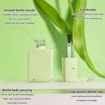 15 мл пустая стеклянная бутылка для лака для ногтей пустая с крышкой кисточка косметические контейнеры стеклянные бутылки для ногтей с кисточкой 1 pcs