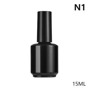 15 мл пустой флакон для лака для ногтей с защитой от света из стекла с крышкой и кисточкой косметические контейнеры портативный флакон для ногтей с кисточкой N1