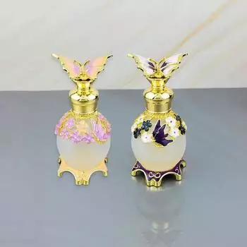 15 мл винтажный флакон для духов пустой флакон-капельница для эфирных масел многоразовый контейнер флакон-бабочка декоративный подарок розовый