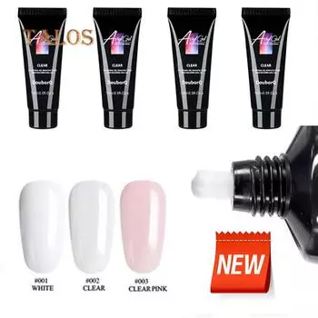 15 мл женский УФ-наращивание ногтей, полигель, твердый желейный строитель, замачиваемый маникюрный инструмент, уход за ногтями и лак белый