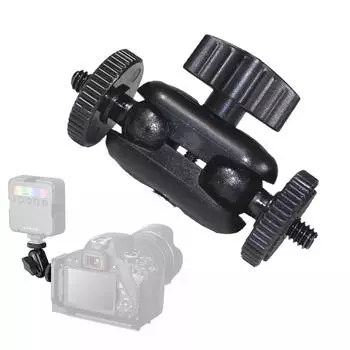 15 мм Двойные Шариковые Головки Magic Arm С Шариком 360. 1/4 Винтовой штатив DSLR Light для Gopro Monitor W8A9 black-1pcs