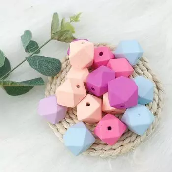 15 мм геометрические деревянные бусины DIY разделительные бусины для изготовления ювелирных изделий