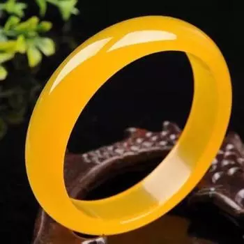 15 мм натуральный ледяной желтый халцедон браслет модный изумрудный браслет женский подарок 54MM