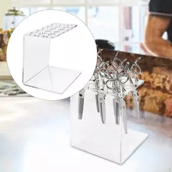 15 отверстий акриловые парикмахерские расчески для хранения элегантный профессиональный стилист ножницы стойка
