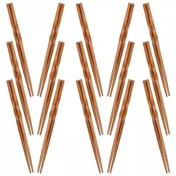 15 Pair Chopsticks Reusable Household Desktop Long Hot Pot Frying Bamboo for Home Cooking