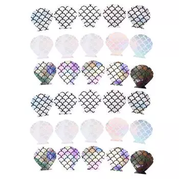 15 пар накладок на соски для вечеринок в стиле рейв в форме ракушки, 3 цвета, одноразовые накладки на соски N