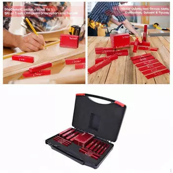15 Pieces Setup Blocks Gauge Sets Aluminum Alloy Premium Metal Carpenter Tools High Reliability