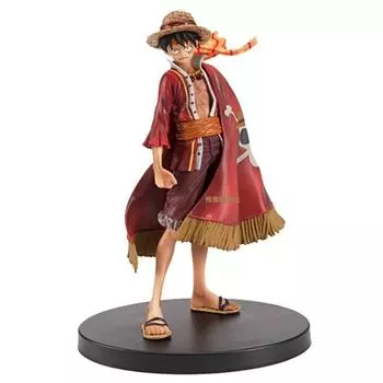 15-я годовщина японская аниме-фигурка Monkey D Luffy, готовая продукция, ПВХ, коллекционная фигурка, модель, игрушки, 18 см, фигурка 18CM Luffy