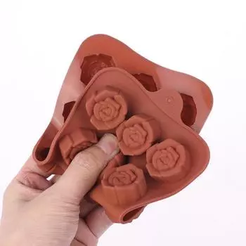 15 ячеек Цветочная роза Силиконовая форма для выпечки торта Дизайн пончиков Конфеты Форма для выпечки льда Форма для выпечки Украшения