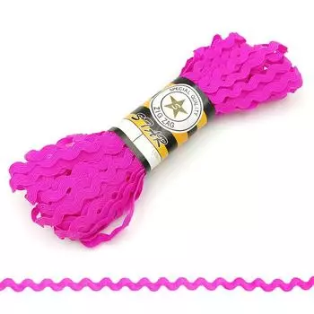 15 ярдов волнистой отделочной ленты DIY Одежда S-образной формы Украшение платья Широкая отделка Rick Rack используется для украшения шириной 5 мм розы красного