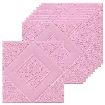 15 розовых трехмерных самоклеящихся наклеек на стену для гостиной, водонепроницаемые обои для ТВ, фон для украшения стен, потолочные обои, наклейки на стену Pack of 15