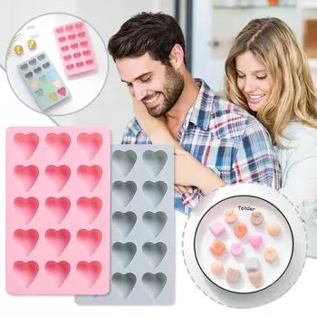 15 с формой для шоколада с любовью, капля воды, персиковое сердце, форма для формочки для льда, дополнительная форма