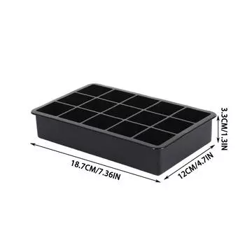 15-сеточный силиконовый лоток для льда равномерно замораживает летние кубики льда для изготовления бытовой квадратной формы для льда, легко извлекаемой из формы, креативный DIY Silic One Size