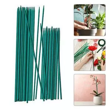 15 шт. 17 дюймов Бамбуковый кол для растений Не выцветает, легко гладкий