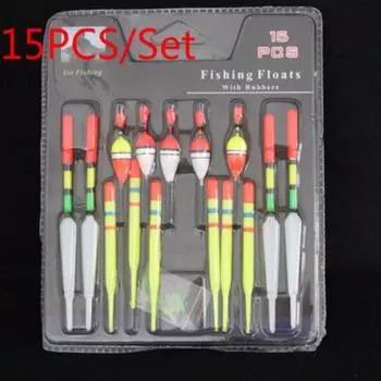 15 шт. 1 комплект вертикальных буев для морской рыбалки, разные размеры для большинства типов