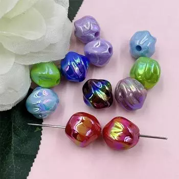 15 шт. 21 мм акриловые гетеротипные бусины Magic Color для самостоятельного изготовления браслетов, сережек, модных ювелирных аксессуаров